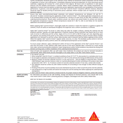 Sika® Level-01 Primer CA one-component, water-dispersed, solvent-free, acrylic-based solution used to prime,Vancouver BC Supplier for Epoxy, Polyaspartic, Parkade Traffic Coating